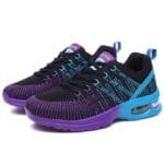 Purple tennis shoes