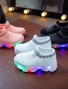 LED Sneakers för barn (Slip-On) shoeking.se rea