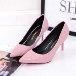 Pink patent leather