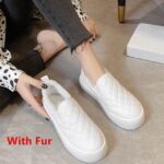 White with fur
